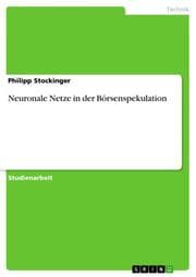 Cover von Neuronale Netze in der Börsenspekulation