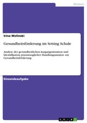 Cover von Gesundheitsförderung im Setting Schule
