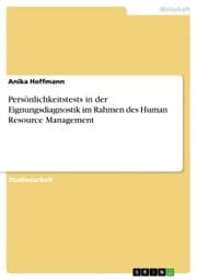 Cover von Persönlichkeitstests in der Eignungsdiagnostik im Rahmen des Human Resource Management