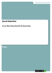 Cover von Lese-Rechtschreib-Schwäche