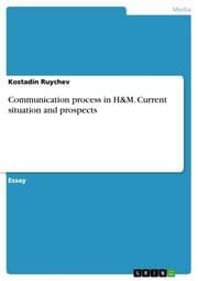 Cover von Communication process in H&M. Current situation and prospects