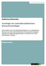 Cover von Soziologie der nationalsozialistischen Konzentrationslager