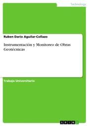 Cover von Instrumentación y Monitoreo de Obras Geotécnicas