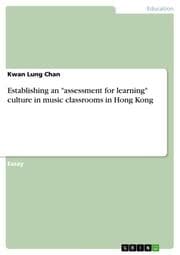 Cover von Establishing an 'assessment for learning' culture in music classrooms in Hong Kong