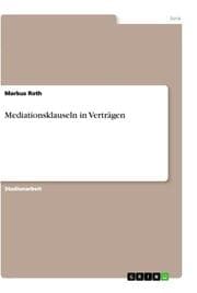 Cover von Mediationsklauseln in Verträgen
