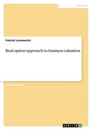 Cover von Real option approach to business valuation
