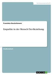 Cover von Empathie in der Mensch-Tier-Beziehung