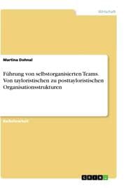 Cover von Führung von selbstorganisierten Teams. Von tayloristischen zu posttayloristischen Organisationsstrukturen