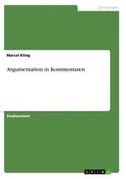 Cover von Argumentation in Kommentaren