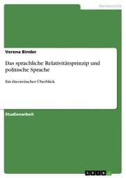 Cover von Das sprachliche Relativitätsprinzip und politische Sprache
