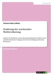 Cover von Ernährung der wachsenden Weltbevölkerung
