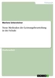 Cover von Neue Methoden der Leistungsbeurteilung in der Schule