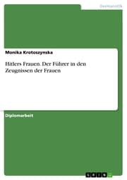 Cover von Hitlers Frauen. Der Führer in den Zeugnissen der Frauen