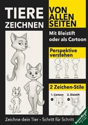 Cover von Tiere zeichnen lernen von allen Seiten