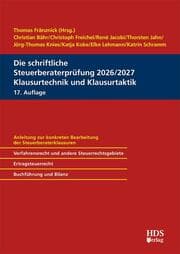 Cover von Die schriftliche Steuerberaterprüfung 2026/2027 Klausurtechnik und Klausurtaktik