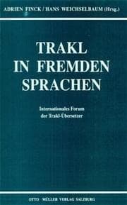 Cover von Trakl in fremden Sprachen
