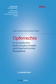 Cover von Opferrechte in europäischer, rechtsvergleichender und österreichischer Perspektive