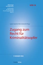 Cover von Zugang zum Recht für Kriminalitätsopfer