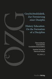 Cover von Österreichische Zeitschrift für Geschichtswissenschaften 2/2021