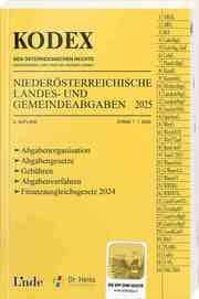 Cover von KODEX NÖ Landes- und Gemeindeabgaben 2025