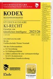 Cover von KODEX Studienausgabe KI-Recht 2025/26