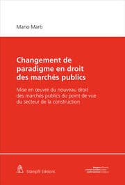 Cover von Changement de paradigme en droit des marchés publics