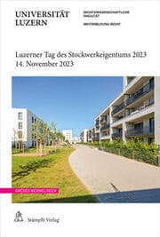 Cover von Luzerner Tag des Stockwerkeigentums 2023
