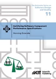 Cover von Certifying Software Component Performance Specifications
