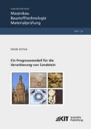 Cover von Ein Prognosemodell für die Verwitterung von Sandstein