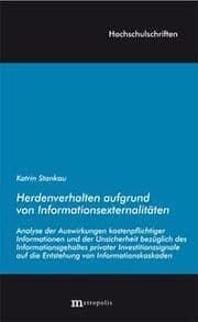 Cover von Herdenverhalten aufgrund von Informationsexternalitäten