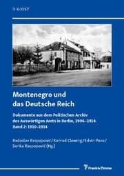 Cover von Montenegro und das Deutsche Reich 2