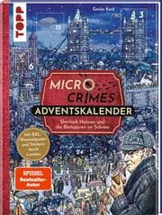 Cover von Micro Crimes Adventskalender - Sherlock Holmes und die Blutspuren im Schnee. Mit XXL-Wimmelposter und Stickern durch London