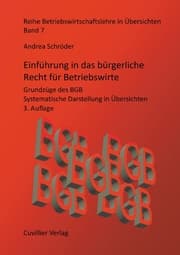 Cover von Einführung in das bürgerliche Recht für Betriebswirte