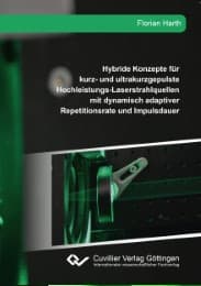 Cover von Hybride Konzepte für kurz- und ultrakurzgepulste Hochleistungs-Laserstrahlquellen mit dynamisch adaptiver Repetitionsrate und Impulsdauer