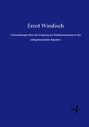 Cover von Untersuchungen über den Ursprung des Relativpronomens in den indogermanischen Sprachen
