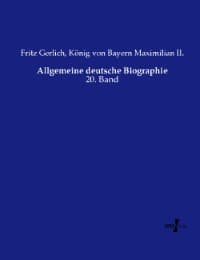Cover von Allgemeine deutsche Biographie