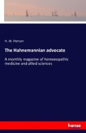 Cover von The Hahnemannian advocate