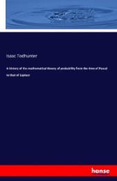 Cover von A history of the mathematical theory of probability from the time of Pascal to that of Laplace