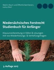 Cover von Niedersächsisches Forstrecht. Studienbuch für Anfänger