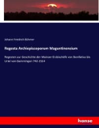 Cover von Regesta Archiepiscoporum Maguntinensium
