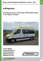 Cover von Neues verkehrswissenschaftliches Journal - Ausgabe 17