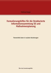 Cover von Formulierungshilfen für die Strukturierte Informationssammlung SIS und Maßnahmenplanung