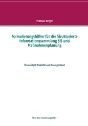 Cover von Formulierungshilfen für die Strukturierte Informationssammlung SIS und Maßnahmenplanung