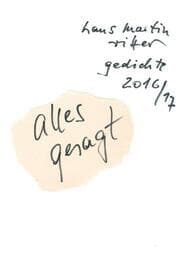 Cover von alles gesagt