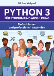 Cover von Python 3 für Studium und Ausbildung