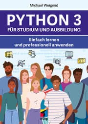 Cover von Python 3 für Studium und Ausbildung
