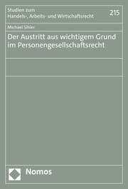 Cover von Der Austritt aus wichtigem Grund im Personengesellschaftsrecht