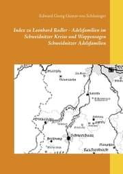 Cover von Index zu Leonhard Radler - Adelsfamilien im Schweidnitzer Kreise und Wappensagen Schweidnitzer Adelsfamilien