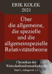 Cover von Über die allgemeine, die spezielle und die allgemeinspezielle Relativitätstheorie