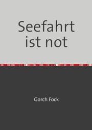 Cover von Seefahrt ist not
